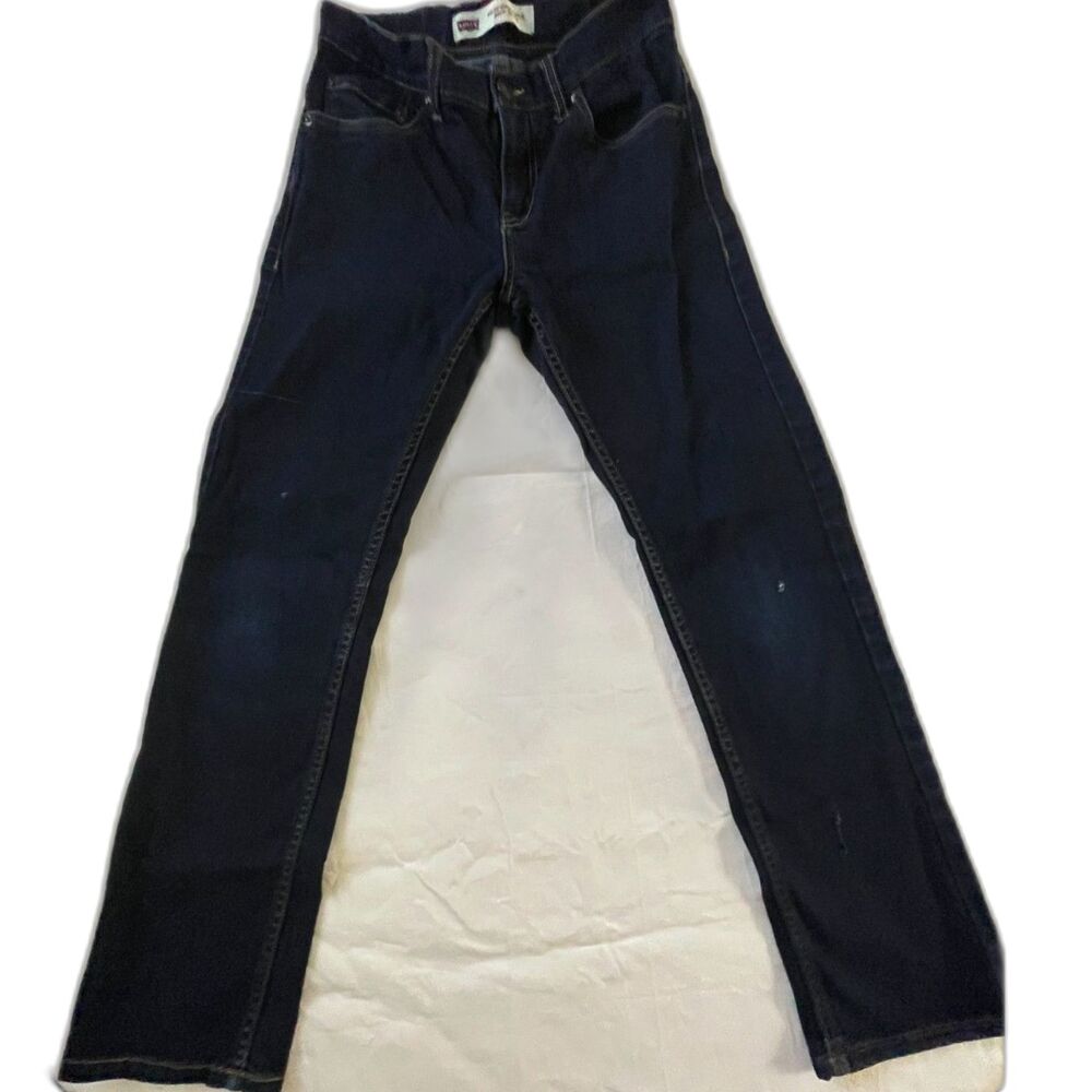 Levis 511 Jeans Performance Slim Straight Boys Size 14 Reg 27x27 Dark Blue Denim